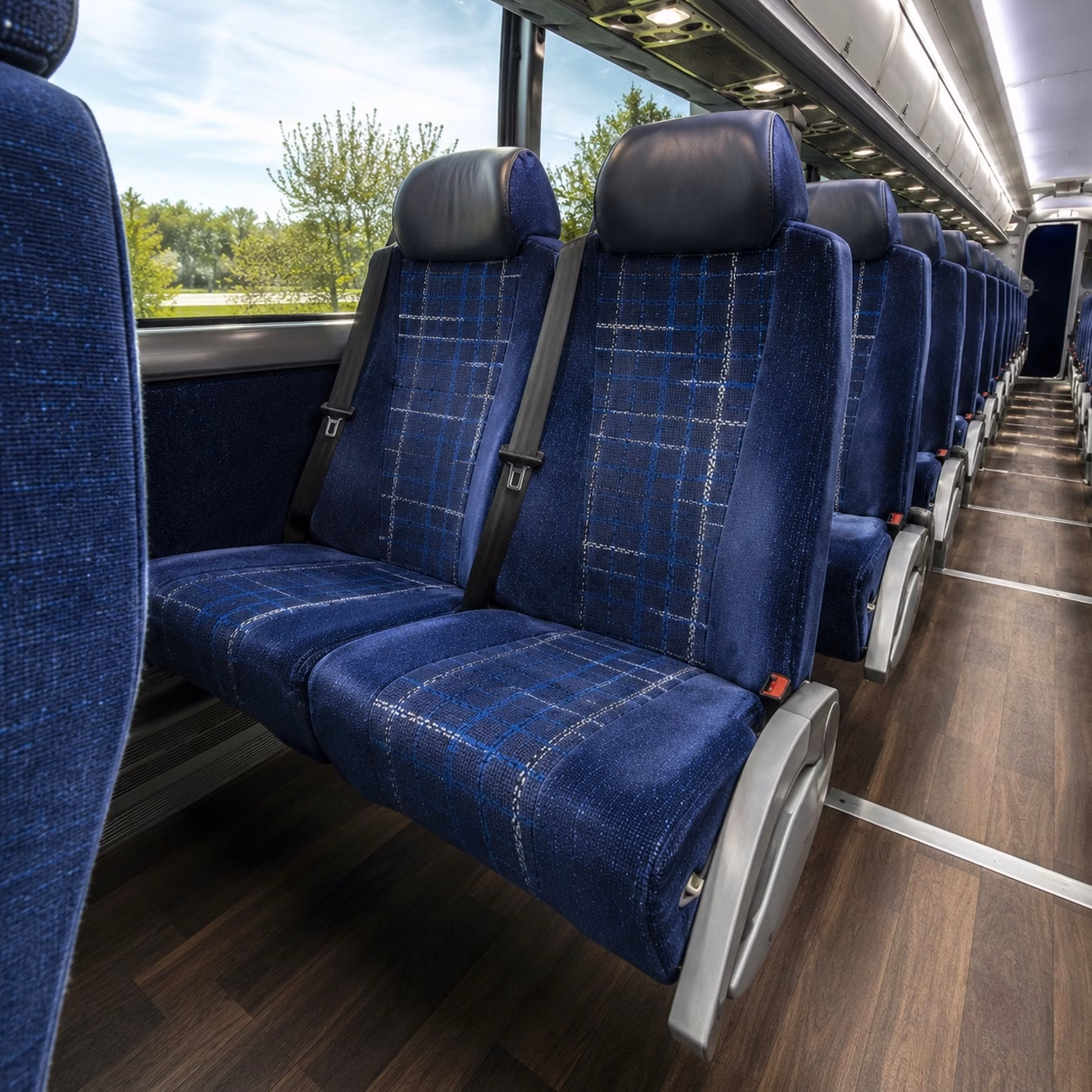 cincinnati charter bus interior