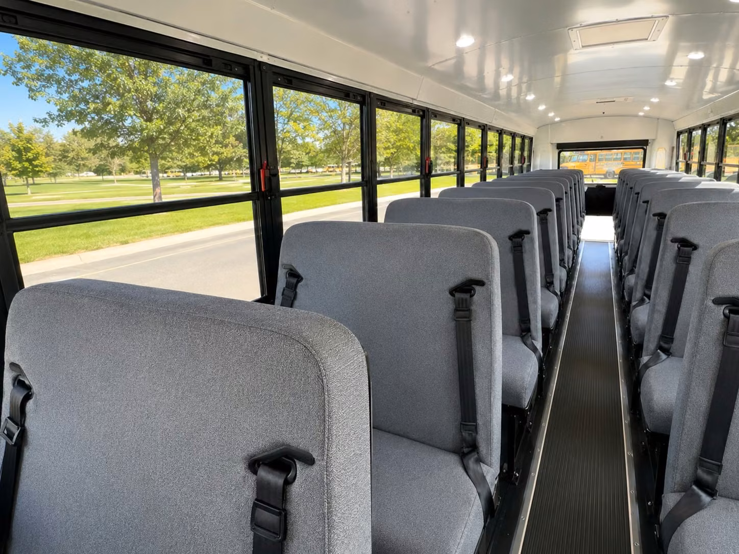 school bus inside