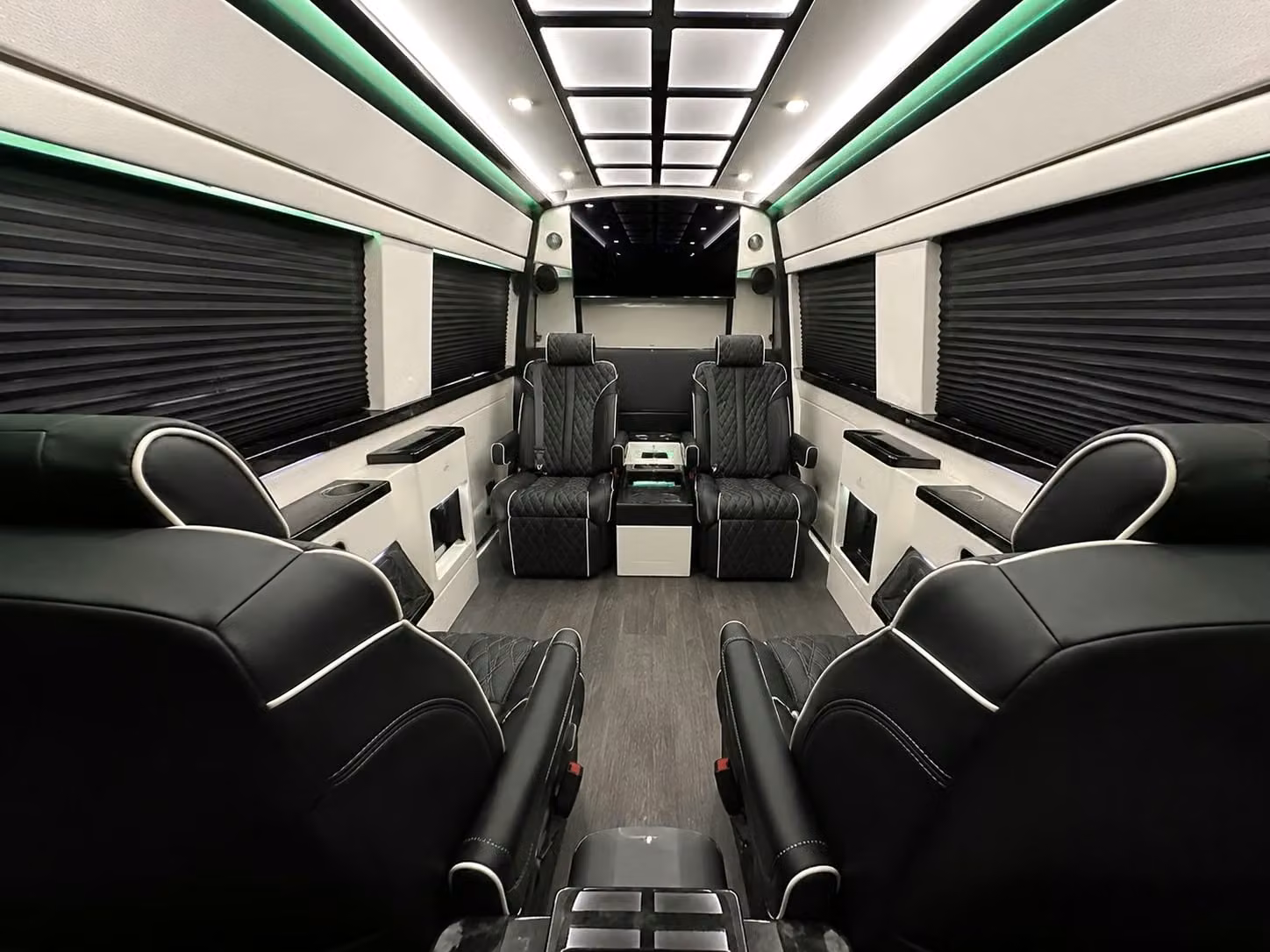 sprinter van with driver inside